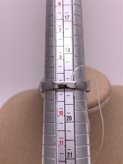 *Кольцо р.19 Коньячный Фианит Микро Вставки арт. SL-R00324-X-WB-DB-X-DB-594 вес 4,4 г - фото 325644