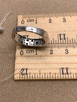 *Кольцо р.19 Коньячный Фианит Микро Вставки арт. SL-R00324-X-WB-DB-X-DB-594 вес 4,4 г - фото 325649