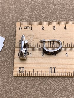 *Серьги Коньячный Фианит Микро Вставки арт. SL-E00324-X-WB-DB-X-DB-479 вес 4,3 г - фото 325659 *Серьги Коньячный Фианит Микро Вставки арт. SL-E00324-X-WB-DB-X-DB-479 вес 4,3 г - фото 325659