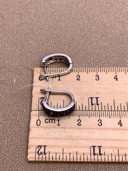 *Серьги Коньячный Фианит Микро Вставки арт. SL-E00324-X-WB-DB-X-DB-479 вес 4,3 г - фото 325660 *Серьги Коньячный Фианит Микро Вставки арт. SL-E00324-X-WB-DB-X-DB-479 вес 4,3 г - фото 325660