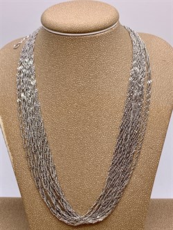 *Шейное украшение р.40-45 Сингапур 15 рядов арт. 8100476-С888-01-(40-45)-897 Вес 17,18 г - фото 325825 *Шейное украшение р.40-45 Сингапур 15 рядов арт. 8100476-С888-01-(40-45)-897 Вес 17,18 г - фото 325825