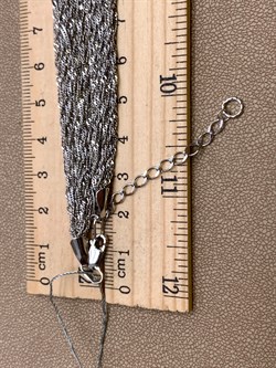 *Шейное украшение р.40-45 Сингапур 15 рядов арт. 8100476-С888-01-(40-45)-897 Вес 17,18 г - фото 325827 *Шейное украшение р.40-45 Сингапур 15 рядов арт. 8100476-С888-01-(40-45)-897 Вес 17,18 г - фото 325827