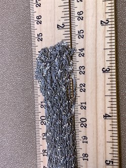 *Шейное украшение р.50-55 Сингапур 15 рядов арт. 8100476-С888-01-(50-55)-703 Вес 20,03 г - фото 325943