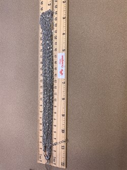 *Шейное украшение р.50-55 Сингапур 15 рядов арт. 8100476-С888-01-(50-55)-703 Вес 20,03 г - фото 325945