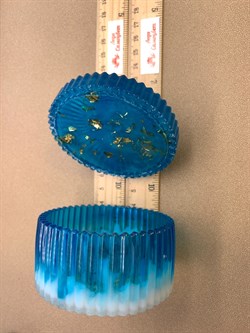 Шкатулка  Купол р.8-9,5 см Украшение для интерьера арт 241224 Ручная работа вес 154,05 гр - фото 326021