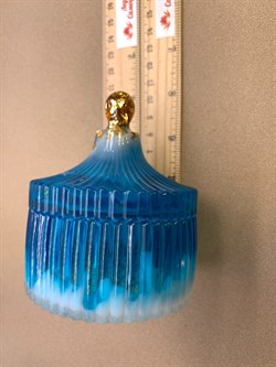 Шкатулка  Купол р.8-9,5 см Украшение для интерьера арт 241224 Ручная работа вес 154,05 гр - фото 326027