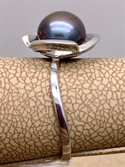 *Кольцо р.16,5 Черный Жемчуг д.7,5*8мм арт. 1.0821.0.b-857 Вес 2,09 г - фото 326095