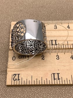 *Кольцо р.19 Коньячный Фианит Микро Вставки арт. CZ-R02719-X-WB-X-X-BR-371 вес 7,6 г - фото 326314