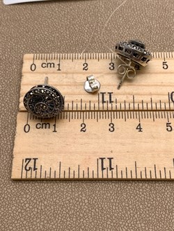 *Пусеты Марказит арт. HE650-300 Вес 6,1 г - фото 326464 *Пусеты Марказит арт. HE650-300 Вес 6,1 г - фото 326464