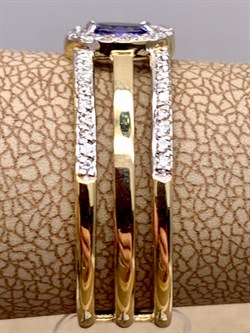 *Кольцо р.19 Танзанит цв Лимонное арт 1-308456-00-31-913 (вес 3,34 г) - фото 326527