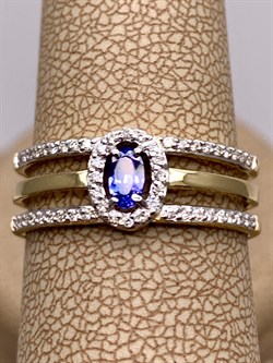 *Кольцо р.19 Танзанит цв Лимонное арт 1-308456-00-31-913 (вес 3,34 г) - фото 326528