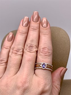 *Кольцо р.19 Танзанит цв Лимонное арт 1-308456-00-31-913 (вес 3,34 г) - фото 326529