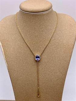 *Колье р.45 Танзанит цв Лимонное арт. 6-316-31-915 (вес 4,63 г) - фото 326782 *Колье р.45 Танзанит цв Лимонное арт. 6-316-31-915 (вес 4,63 г) - фото 326782