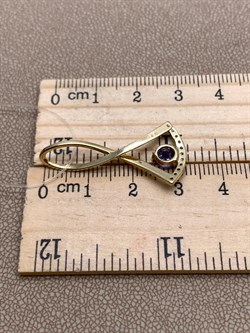 *Подвеска Танзанит цв Лимонное арт 3-330021-00-31-103 (вес 1,77 г) - фото 326797