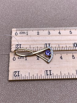 *Подвеска Танзанит цв Лимонное арт 3-330021-00-31-103 (вес 1,77 г) - фото 326799