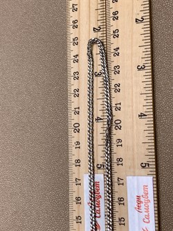 *Цепь р.50 Двойной ромб арт. ЦР260СА6гР-С888-085 Вес 7,75 г - фото 326940