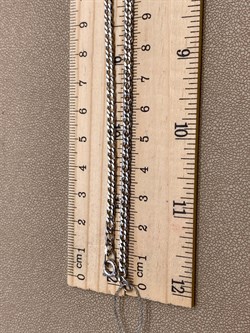 *Цепь р.50 Двойной ромб арт. ЦР260СА6гР-С888-085 Вес 7,75 г - фото 326941