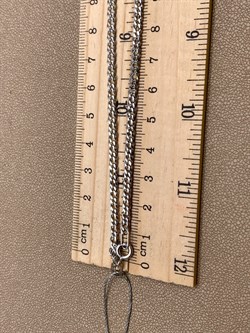 *Цепь р.55 Двойной ромб арт. ЦР260СА6гР-С888-882 Вес 8,5 г - фото 326944