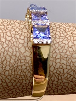 *Кольцо р.17 Танзанит цв Лимонное арт 1-308387-00-31-834 (вес 2,28 г) - фото 326970