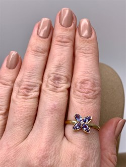 *Кольцо р.20 Танзанит цв Лимонное арт 1-308425-00-31-167 (вес 1,79 г) - фото 326984