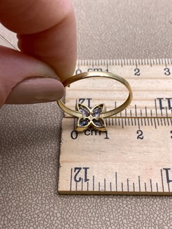 *Кольцо р.20 Танзанит цв Лимонное арт 1-308425-00-31-167 (вес 1,79 г) - фото 326985