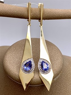 *Серьги Танзанит цв Лимонное арт. 2-307918-00-31-788 (вес 9,02 г) - фото 327096 *Серьги Танзанит цв Лимонное арт. 2-307918-00-31-788 (вес 9,02 г) - фото 327096