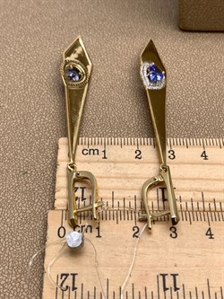 *Серьги Танзанит цв Лимонное арт. 2-307918-00-31-788 (вес 9,02 г) - фото 327097 *Серьги Танзанит цв Лимонное арт. 2-307918-00-31-788 (вес 9,02 г) - фото 327097