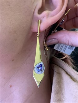 *Серьги Танзанит цв Лимонное арт. 2-307918-00-31-788 (вес 9,02 г) - фото 327100 *Серьги Танзанит цв Лимонное арт. 2-307918-00-31-788 (вес 9,02 г) - фото 327100