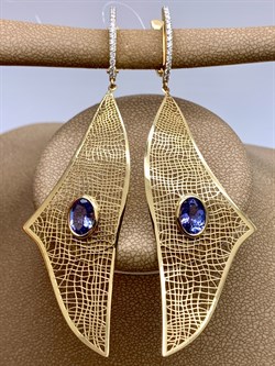 *Серьги Танзанит цв Лимонное арт. 2-000-005-31-515 (вес 6,8 г) - фото 327103 *Серьги Танзанит цв Лимонное арт. 2-000-005-31-515 (вес 6,8 г) - фото 327103