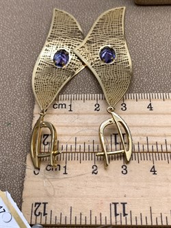 *Серьги Танзанит цв Лимонное арт. 2-000-005-31-515 (вес 6,8 г) - фото 327106 *Серьги Танзанит цв Лимонное арт. 2-000-005-31-515 (вес 6,8 г) - фото 327106