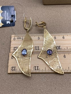 *Серьги Танзанит цв Лимонное арт. 2-000-005-31-515 (вес 6,8 г) - фото 327107 *Серьги Танзанит цв Лимонное арт. 2-000-005-31-515 (вес 6,8 г) - фото 327107