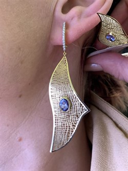 *Серьги Танзанит цв Лимонное арт. 2-000-005-31-515 (вес 6,8 г) - фото 327109 *Серьги Танзанит цв Лимонное арт. 2-000-005-31-515 (вес 6,8 г) - фото 327109