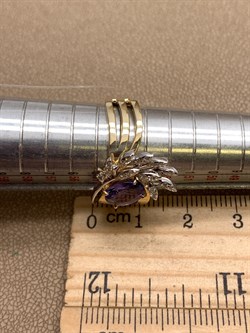 *Кольцо р.17,5, Танзанит цв Лимонное арт. 1-507927-00-31-742, (вес 5,83 г) - фото 327124