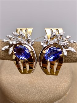 *Серьги Танзанит цв Лимонное арт. 2-507927-00-31-064 (вес 8,17 г) - фото 327137