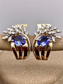 *Серьги Танзанит цв Лимонное арт. 2-507927-00-31-064 (вес 8,17 г) - фото 327140