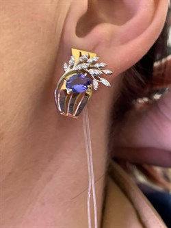 *Серьги Танзанит цв Лимонное арт. 2-507927-00-31-064 (вес 8,17 г) - фото 327141