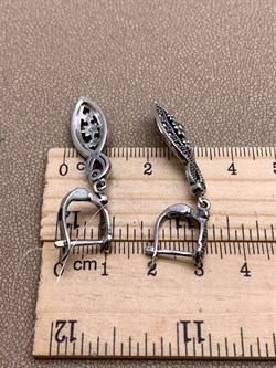 *Серьги 8 марта Марказит арт. HE1400-968 Вес 7,86 г - фото 327235 *Серьги 8 марта Марказит арт. HE1400-968 Вес 7,86 г - фото 327235