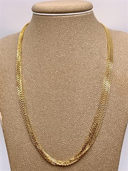 *Шейное украшение р.55-60 Якорь 6 рядов арт. 8100469-С883-01-(55-60)-386 Вес 11,62 г - фото 327435