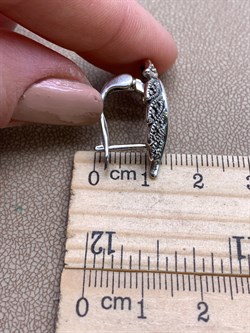 *Серьги Микс Марказит Цитрин арт. HE0001-619 вес 7.36 г - фото 327470 *Серьги Микс Марказит Цитрин арт. HE0001-619 вес 7.36 г - фото 327470