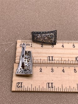 *Серьги Марказит арт. HE884-983 вес 6.13 г - фото 327530