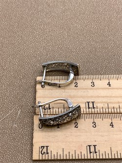 *Серьги Марказит арт. HE884-983 вес 6.13 г - фото 327531