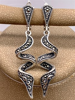 *Серьги Марказит арт. HE1322-272 Вес 7,84 г - фото 327791 *Серьги Марказит арт. HE1322-272 Вес 7,84 г - фото 327791