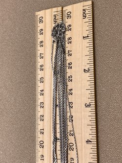 Шейное украшение р.55-60 Якорь 6 рядов арт. 8100469-С888-01-972 Вес 11,44 г - фото 328030