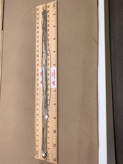 Шейное украшение р.55-60 Якорь 6 рядов арт. 8100469-С888-01-972 Вес 11,44 г - фото 328032