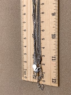 Шейное украшение р.45-50 Якорь 6 рядов арт. 8100469-С888-01-019 Вес 9,62 г - фото 328038