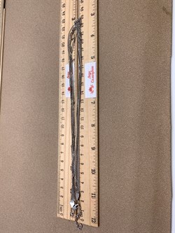 Шейное украшение р.45-50 Якорь 6 рядов арт. 8100469-С888-01-019 Вес 9,62 г - фото 328039