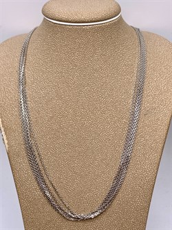Шейное украшение р.50-55 Якорь 6 рядов арт. 8100469-С888-01-975 Вес 10,65 г - фото 328064