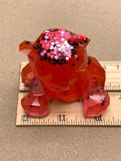 Сувенир Мишка Красный Звездный арт 361224 вес 62,68 гр Украшение для интерьера Ручная работа - фото 328246