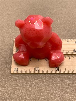 Сувенир Мишка Чайная Роза арт 401224 вес 69,39 гр Украшение для интерьера Ручная работа - фото 328274