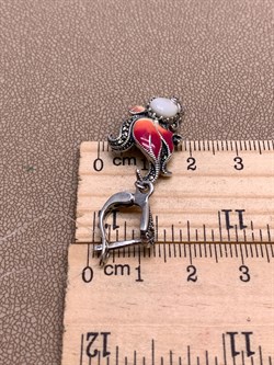 *Серьги Микс Марказит Белый Перламутр Эмаль арт. С 1029-926 вес 8 г - фото 328394 *Серьги Микс Марказит Белый Перламутр Эмаль арт. С 1029-926 вес 8 г - фото 328394